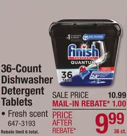 Menards 36-Count Dishwasher Detergent Tablets offer