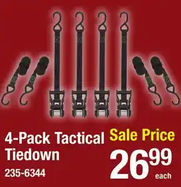 Menards 4-Pack Tactical Tiedown offer