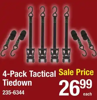 Menards 4-Pack Tactical Tiedown offer