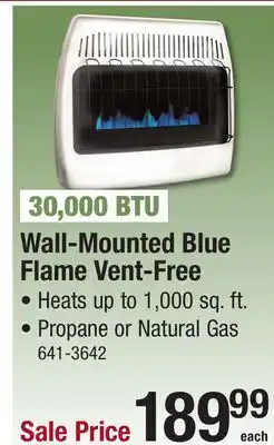 Menards Wall-Mounted Blue Flame Vent-Free offer