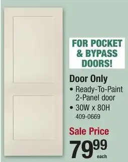 Menards Door Only offer