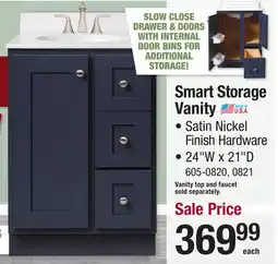 Menards Smart Storage Vanity offer