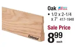 Menards Oak offer