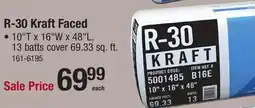Menards R-30 Kraft Faced offer