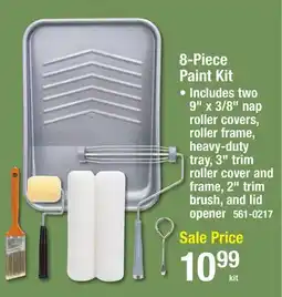 Menards 8-Piece Paint Kit offer