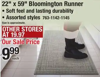 Menards 22 x 59 Bloomington Runner offer
