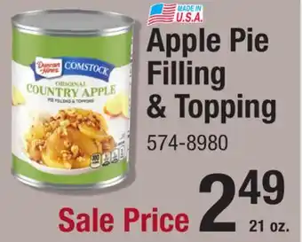 Menards Apple Pie Filling & Topping offer