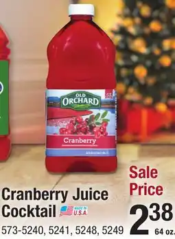 Menards Cranberry Juice Cocktail offer