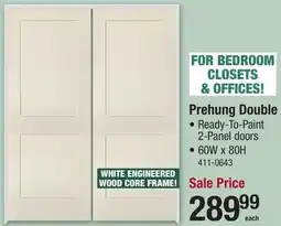 Menards Prehung Double offer