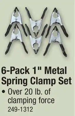 Menards 6-Pack 1 Metal Spring Clamp Set offer