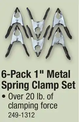 Menards 6-Pack 1 Metal Spring Clamp Set offer
