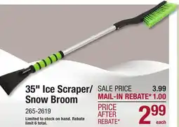 Menards 35 Ice Scraper/ Snow Broom offer