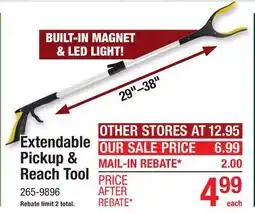 Menards Extendable Pickup & Reach Tool offer