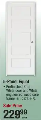 Menards 5-Panel Equal offer