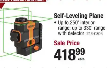 Menards Self-Leveling Plane offer