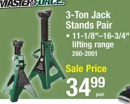 Menards 3-Ton Jack Stands Pair offer