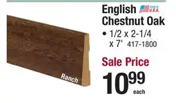 Menards English Chestnut Oak offer