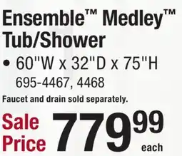 Menards Ensemble Medley Tub/Shower offer