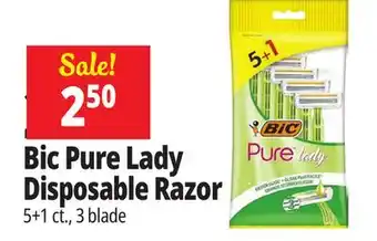 Ocean State Job Lot Bic Pure LadyLady Disposable Razor offer