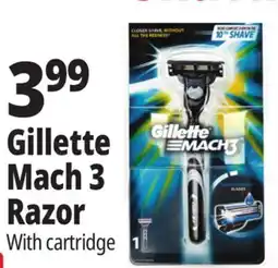 Ocean State Job Lot Gillette Mach3 Men's Razor Handle with Cartridge Refill offer