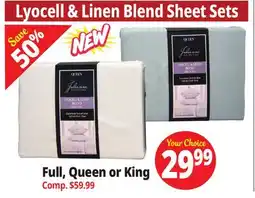 Ocean State Job Lot Lyocell & Linen Blend Sheet Sets offer
