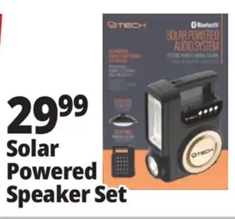 Ocean State Job Lot Solar Powered Speaker Set offer