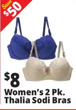 Ocean State Job Lot Women's 2 Pk. Thalia Sodi Bras offer