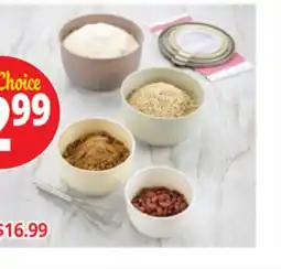 Ocean State Job Lot Durable 4 Pc. Mixing Bowls w/ Lids offer