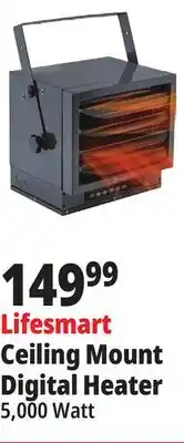 Ocean State Job Lot Lifesmart Hard-Wired Ceiling Mount Electric Space Heater offer