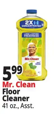 Ocean State Job Lot Mr. Clean Floor Cleaner offer