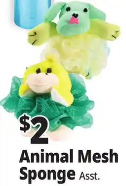Ocean State Job Lot Animal Mesh Sponge offer