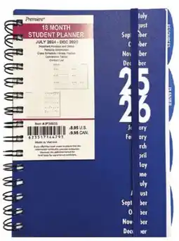 Ocean State Job Lot 6x8 2025/2026 18 Month Student Planners offer