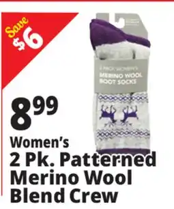 Ocean State Job Lot Women's Merino Wool Active Socks 2 Pack offer