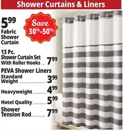 Ocean State Job Lot Shower Curtains & Liners offer