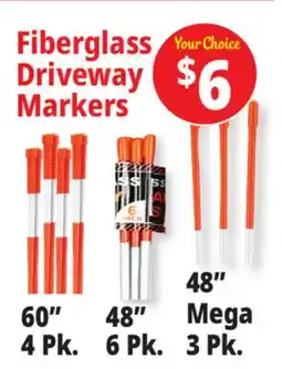 Ocean State Job Lot Fiberglass Driveway Markers offer