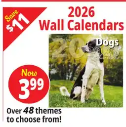 Ocean State Job Lot 2026 Wall Calendars offer