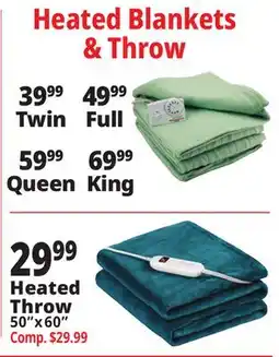 Ocean State Job Lot Heated Blankets offer