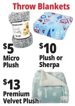 Ocean State Job Lot Throw Blankets offer