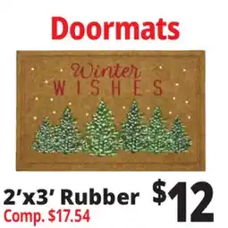 Ocean State Job Lot 2'x3' Rubber Doormats offer