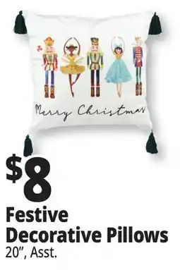 Ocean State Job Lot Assorted Christmas Pillow 17 x 17 offer