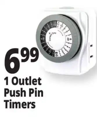 Ocean State Job Lot Prime 1 Outlet Push-Pin Timer offer