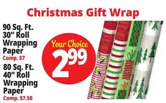 Ocean State Job Lot Christmas Gift Wrap offer