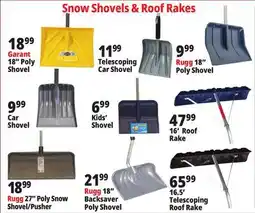 Ocean State Job Lot Snow Shovels offer