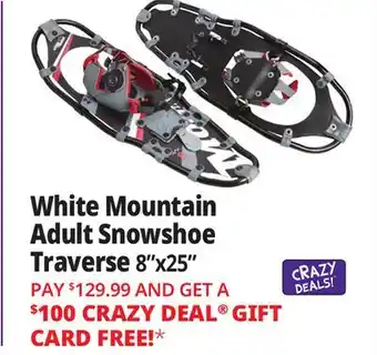 Ocean State Job Lot White Mountain Adult Snowshoe Traverse 8 x 25 offer