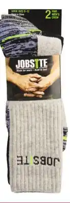 Ocean State Job Lot 2 Pk. Wool Blend Work Socks offer