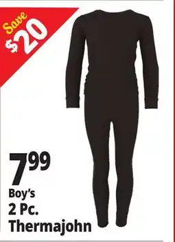 Ocean State Job Lot Boy's 2 Pc. Thermajohn offer