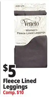 Ocean State Job Lot Fleece Lined Fashion Leggings offer