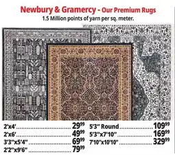 Ocean State Job Lot Newbury & Gramercy Rugs offer