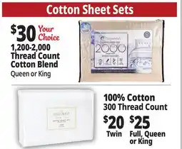 Ocean State Job Lot 300 Thread Count Sheets offer