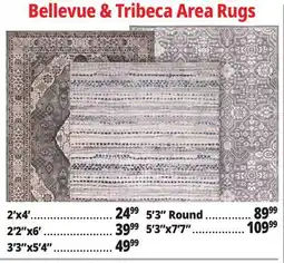 Ocean State Job Lot Bellevue & Tribeca Area Rugs offer